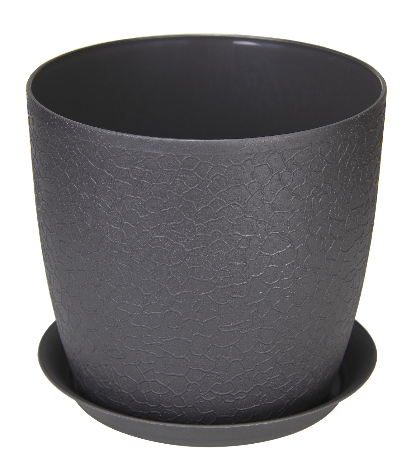 Кашпо Верона 16 2,3л с/п графитовый М3096 (М пласт) 