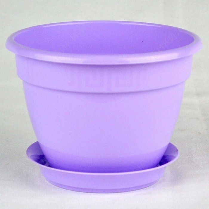 картинка Кашпо Антик 13 лаванда 0,75л (Техпласт) магазин Одежда+ являющийся официальным дистрибьютором в России 