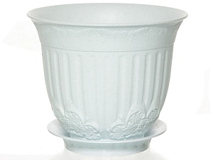 Кашпо Европа 0,1л с/п белый (М пласт)