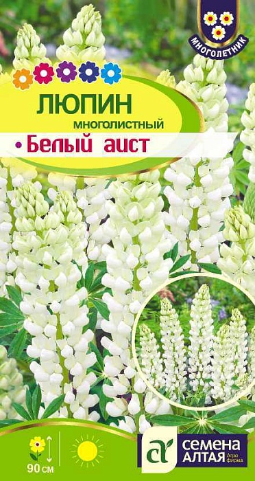 картинка Люпин Белый аист 0,3г ц/п (СемАлт) магазин Одежда+ являющийся официальным дистрибьютором в России 