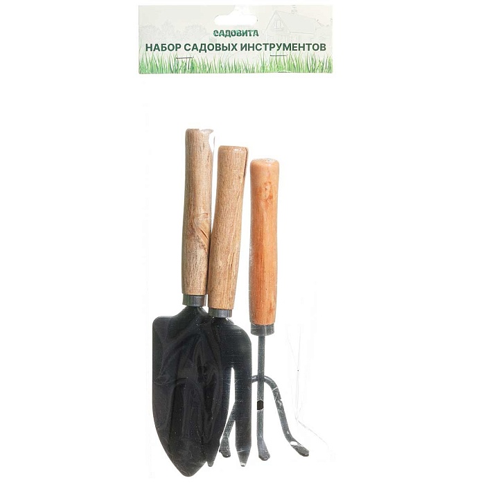 картинка Набор инструментов 3 предмета дер.руч. HD1104/1014 магазин Одежда+ являющийся официальным дистрибьютором в России 