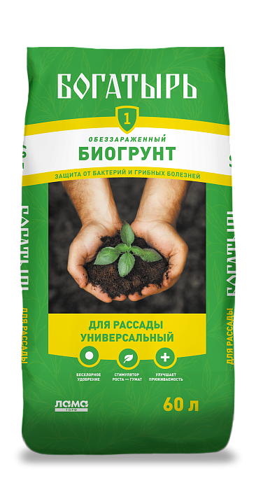 картинка Грунт Богатырь универсальный рассада 60л (ЛамаТ) 2/45 магазин Одежда+ являющийся официальным дистрибьютором в России 