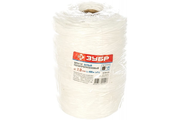 картинка Шпагат полипропилен 400г (Разв) 5/25  магазин Одежда+ являющийся официальным дистрибьютором в России 