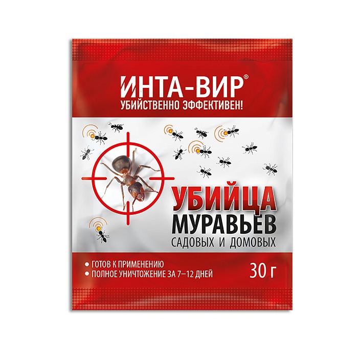 картинка Инта-Вир от муравьев 30г (Фаско) 10/50 магазин Одежда+ являющийся официальным дистрибьютором в России 