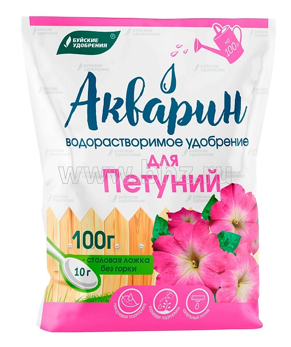 картинка Акварин для Петуний 100г (БХЗ) 10/20 магазин Одежда+ являющийся официальным дистрибьютором в России 
