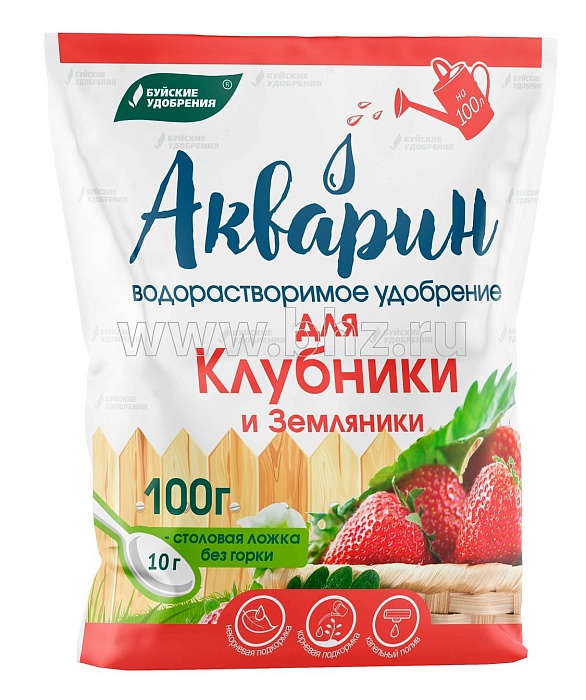 картинка Акварин для Клубники и земляники 100г (БХЗ) 10/20 магазин Одежда+ являющийся официальным дистрибьютором в России 