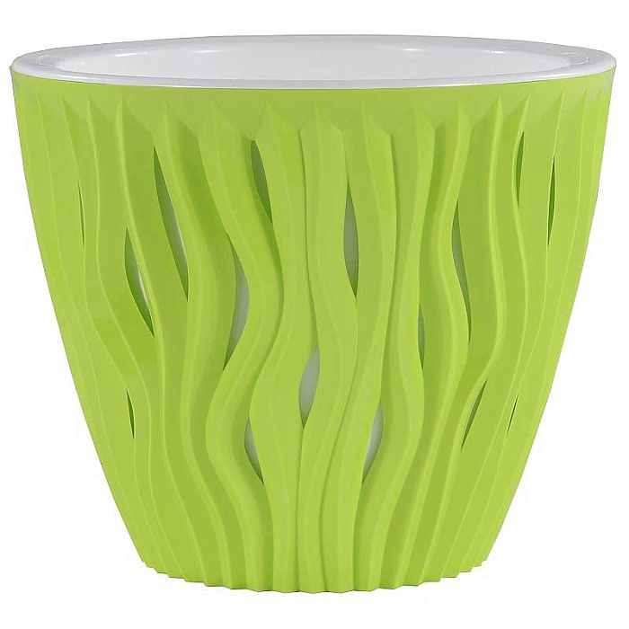 картинка Кашпо Вдохновение 3л Фисташковый КШ-5422 (ВМС) магазин Одежда+ являющийся официальным дистрибьютором в России 