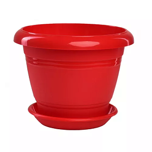Кашпо Фестона 25 4,6л с/п красный (Техпласт)