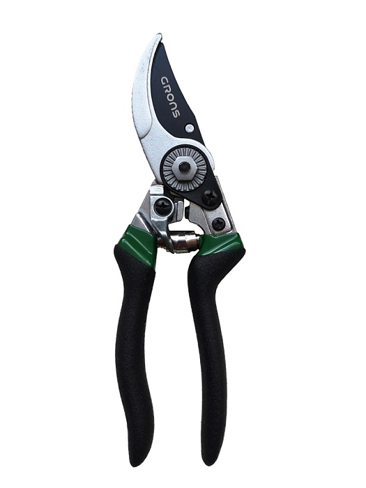 картинка Секатор плоскостной Е008 EasyStep GRONS магазин Одежда+ являющийся официальным дистрибьютором в России 