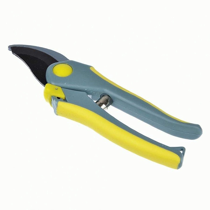 картинка Секатор 20,5см двухкомпонентные ручки сталь/пластик 682153 магазин Одежда+ являющийся официальным дистрибьютором в России 