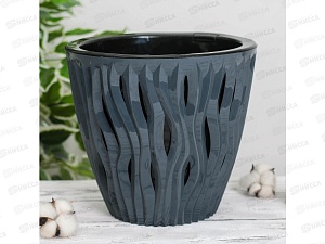 Кашпо Вдохновение 7,5л антрацит (ВМС)