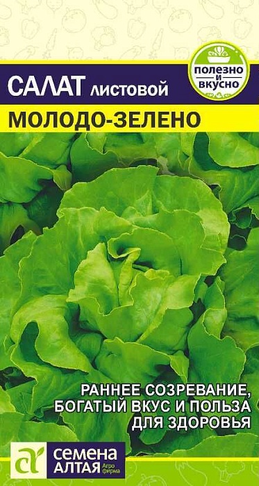 картинка Салат Молодо-Зелено 0,5г ц/п (СемАлт) листовой магазин Одежда+ являющийся официальным дистрибьютором в России 