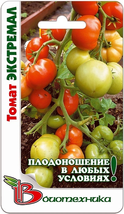 картинка Томат Экстремал 25шт (Биотехника) ранний, 200-250г магазин Одежда+ являющийся официальным дистрибьютором в России 