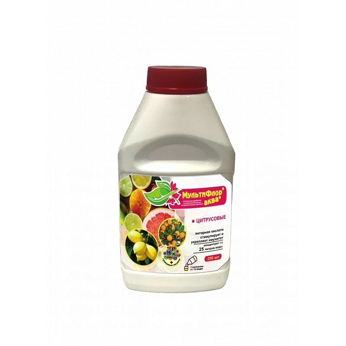 картинка Мультифлор АКВА для Цитрусовых (комн.и балкон.) 250мл (ЕвроС-х) 5/15 магазин Одежда+ являющийся официальным дистрибьютором в России 