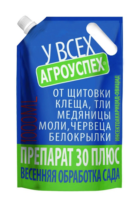 картинка Препарат 30плюс 1000мл (Летто) 3/12 дой-пак  магазин Одежда+ являющийся официальным дистрибьютором в России 
