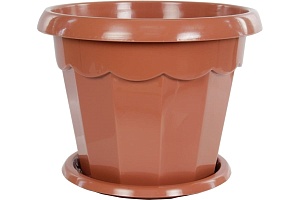 Кашпо Гармония 2,5л с/п корич. (Альтернатива)