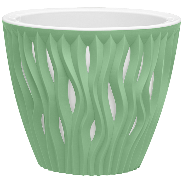 картинка Кашпо Вдохновение 4,5л мята КШ-7938 (ВМС) магазин Одежда+ являющийся официальным дистрибьютором в России 