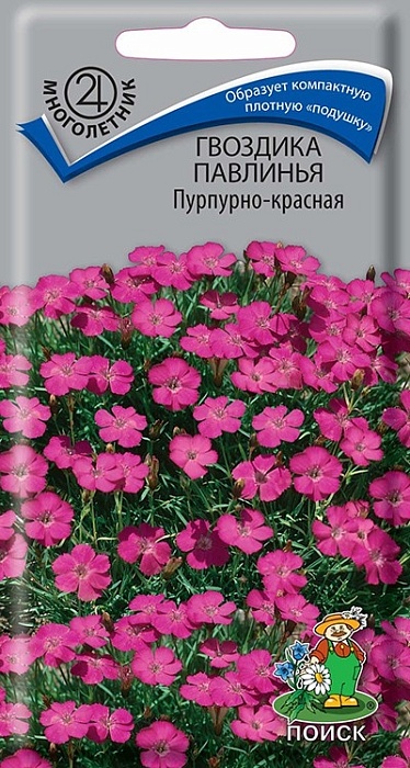 Гвоздика Павлинья Пурпурно-красная 0,05г ц/п (Поиск)