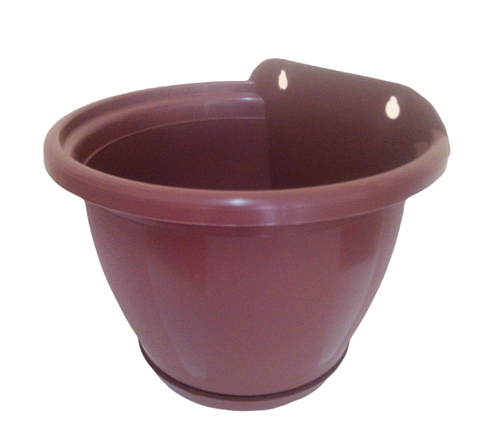 картинка Кашпо настенное Наташа 1,5л Л5328 (АгроП) магазин Одежда+ являющийся официальным дистрибьютором в России 