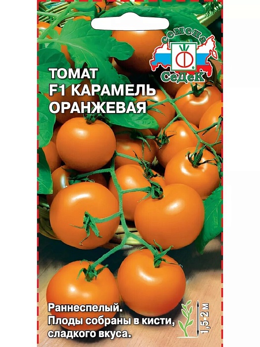 картинка Томат Карамель Оранжевая F1 0,05г ц/п (Седек) черри ранний,индетерм,30-40г магазин Одежда+ являющийся официальным дистрибьютором в России 