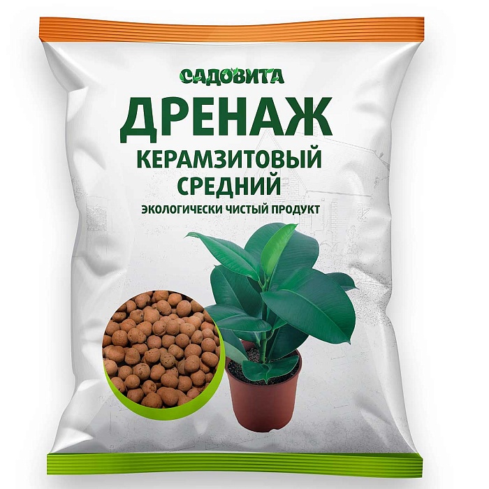 картинка Дренаж керамзитовый средний 2л (Садовита) 5/10 магазин Одежда+ являющийся официальным дистрибьютором в России 