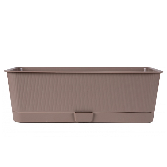 картинка Ящик балконный с/п Прованс 58см 9,5л фрапе (Техпласт) магазин Одежда+ являющийся официальным дистрибьютором в России 