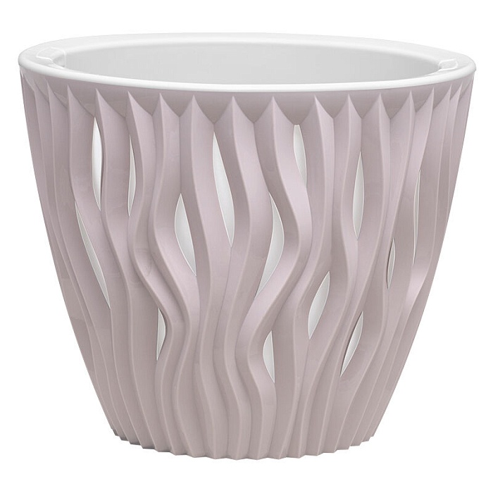 картинка Кашпо Вдохновение 7,5л бежево-розовый КШ-8750 (ВМС) магазин Одежда+ являющийся официальным дистрибьютором в России 