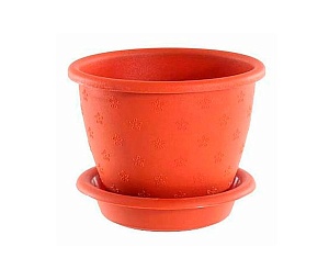 Кашпо Радуга 2 с/п 1,8л терракот (Возрождение)