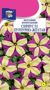 Петуния Сириус Пурпурно-желтая F1 10шт ц/п (УУ) ампел.