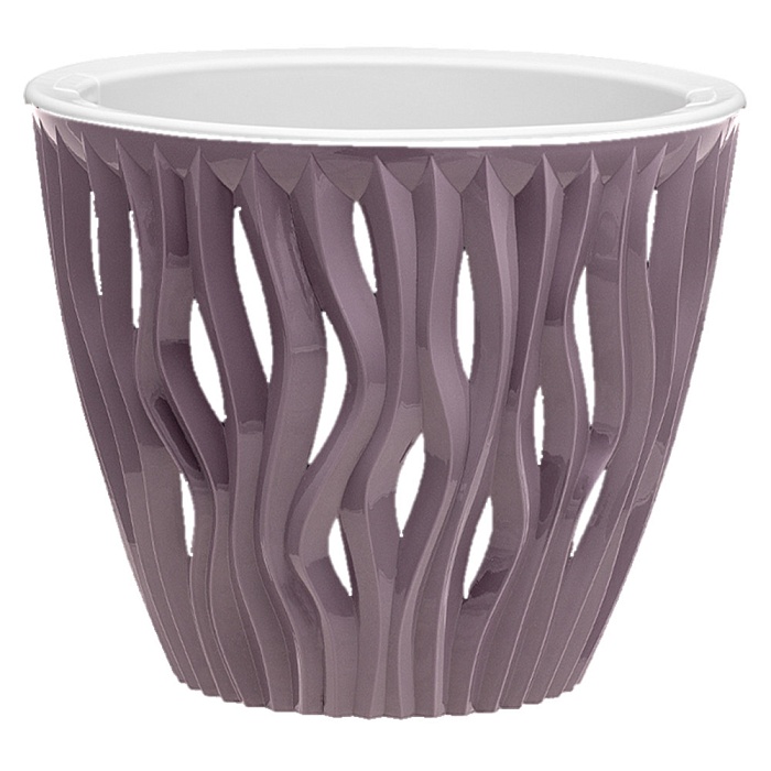 картинка Кашпо Вдохновение 3л пыльная роза (ВМС) магазин Одежда+ являющийся официальным дистрибьютором в России 