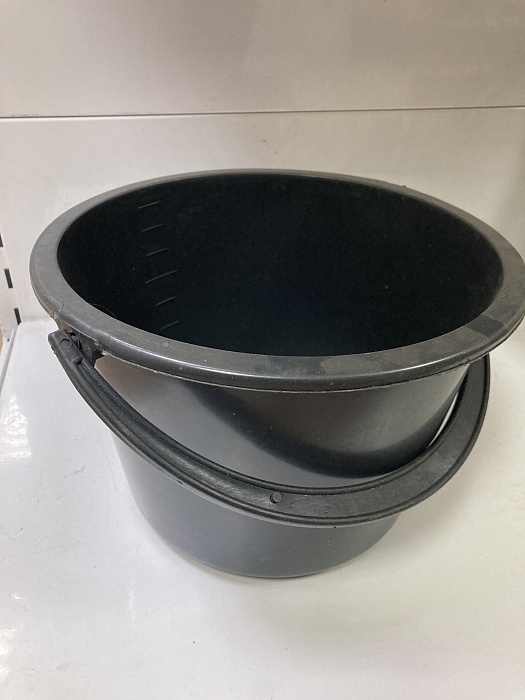 картинка Ведро 9л Дунай огородное черное Р3012 (АгроП) магазин Одежда+ являющийся официальным дистрибьютором в России 