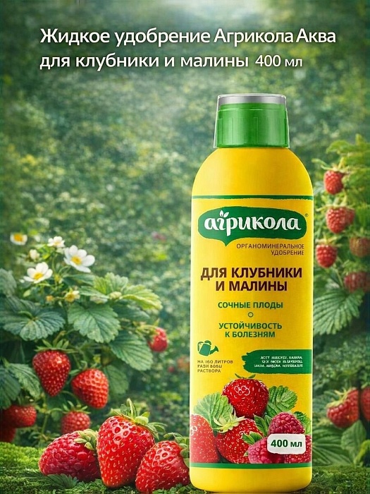 картинка Агрикола Аква для Клубники и малины 400мл (ТехЭкс) 5/10 магазин Одежда+ являющийся официальным дистрибьютором в России 