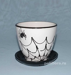 Горшок керамич Паутинка 1,0л (Беларусь)