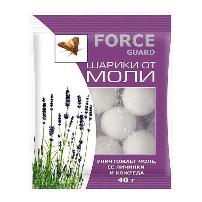 картинка Антимоль шарики Форс (SB) 5/250 магазин Одежда+ являющийся официальным дистрибьютором в России 