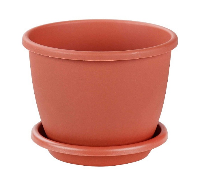 картинка Кашпо Афина коричн. 3,5л с/п  магазин Одежда+ являющийся официальным дистрибьютором в России 