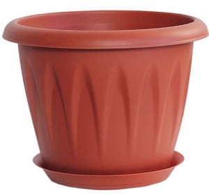 Кашпо Алиция 12 с/п терракот 0,6л М3063 (М пласт)