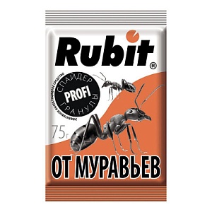 Спайдер Рубит гранулы от муравьев 75г (Летто) 10/40