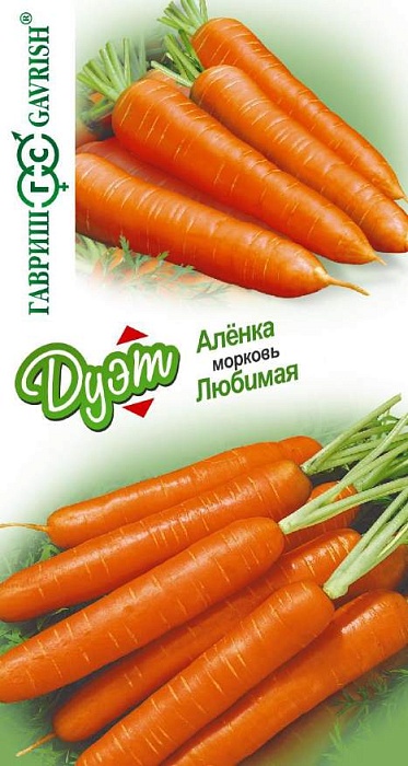 Морковь Аленка+Любимая серия ДУЭТ 4г ц/п (Гавриш)