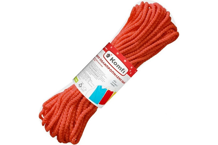 картинка Шнур полипропиленовый 4ммх20м ассорти магазин Одежда+ являющийся официальным дистрибьютором в России 