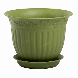 Кашпо Виноград 22 с/п 2,25л папоротник (Техпласт)