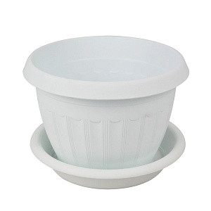 Кашпо Афродита-2 с/п 1,4л белый (СнабСибПром)